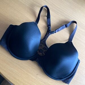 Maidenform Black Lace Front Close Racer Back Underwire Bra 36D